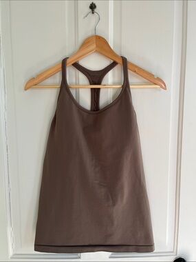 Athleta Ribbed Racerback Tank Top - Brown